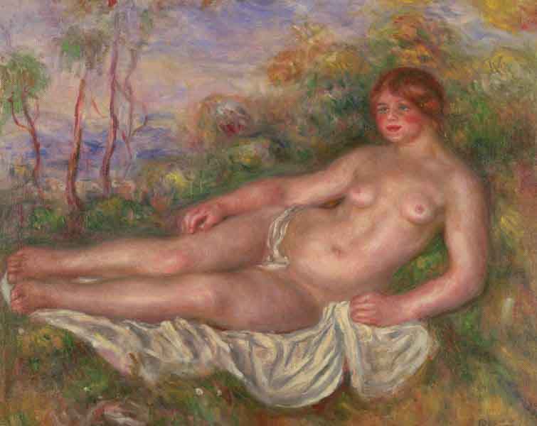 Renoir Reclining Woman Bather